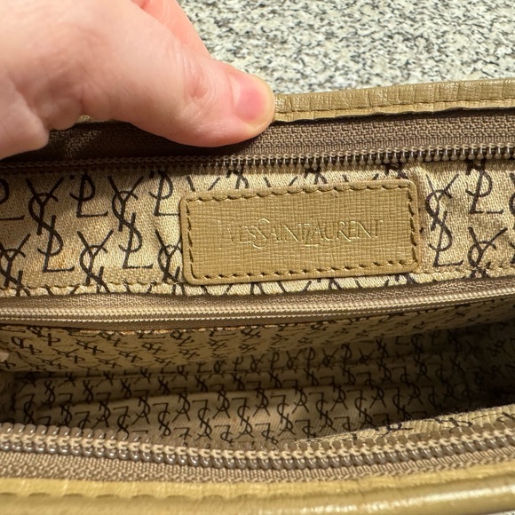 YSL Giraffe Print Coated Canvas Clutch - Picture 11 of 14